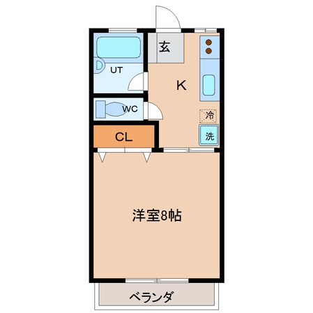 郡山駅 バス10分  金堀田下車：停歩4分 2階の物件間取画像